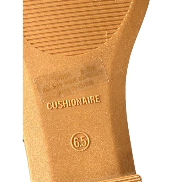 CUSHIONAIRE Women's Cindy Studded Thong Silver Stud Sandal Comfort Foam size 6.5 - Picture 8 of 8